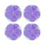 Sous-verres ronds en cuir Hibiscus Wander-119015039