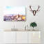 San Francisco Under A Pink Sky Painting - Wrapped Canvas-56654276