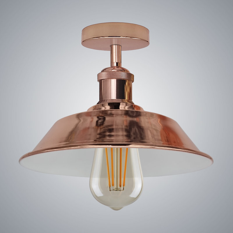 Kymani Semi Flush Mount, Rose Gold