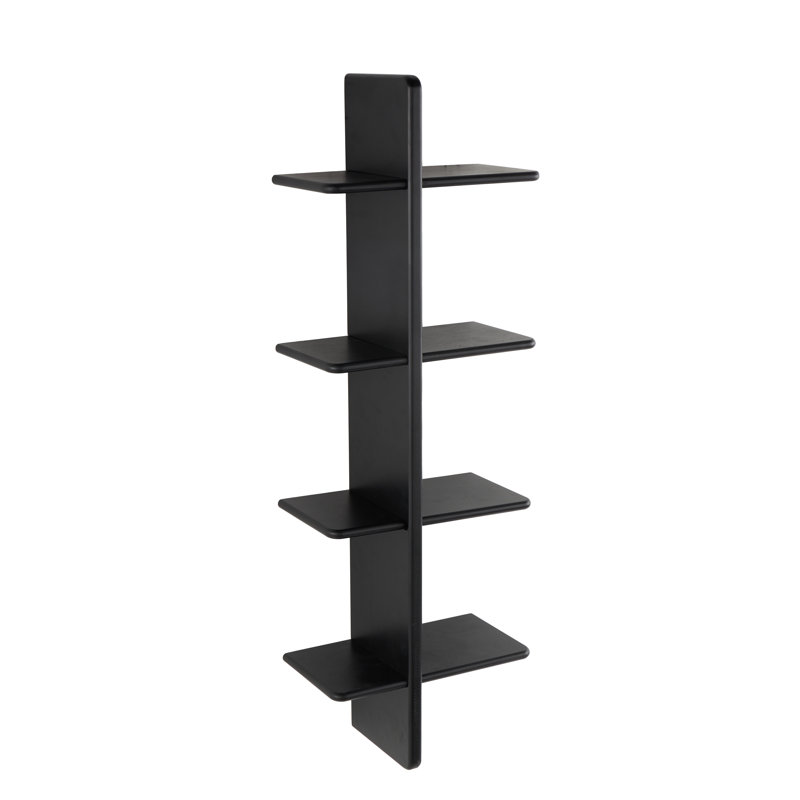Tablette murale 8 tablettes Cole, Noir