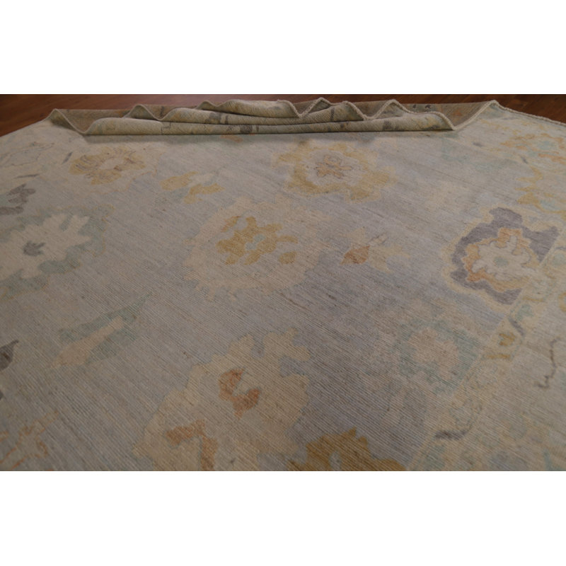 Tapis floral teint floral Oushak 9 x 12