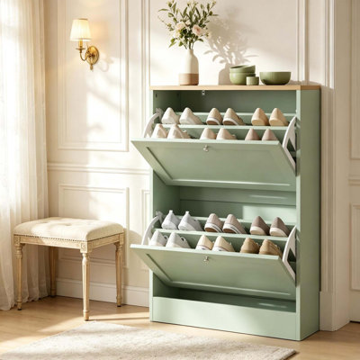 12 Pair Shoe Storage Cabinet