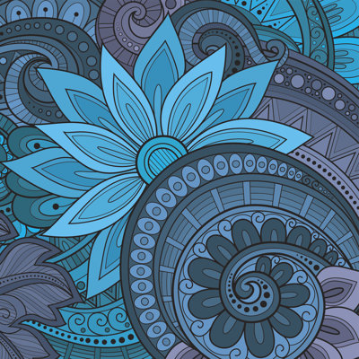 Ralphs Floral Background Vector - Wrapped Canvas Print