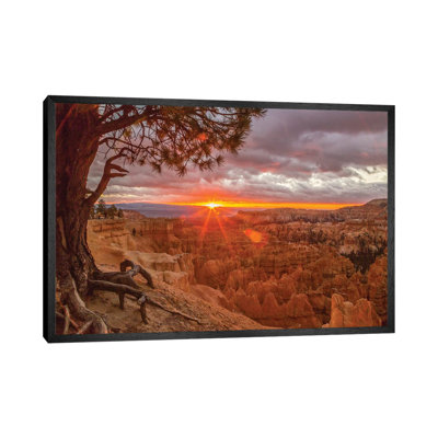 USA, Utah, Bryce Canyon National Park. Sunrise On Canyon. by Jaynes Gallery - Print on Canvas