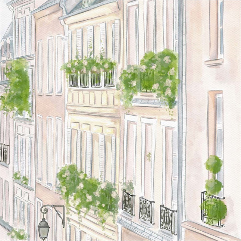 «View in Paris» par Leah Straatsma - peinture sur toile tendue