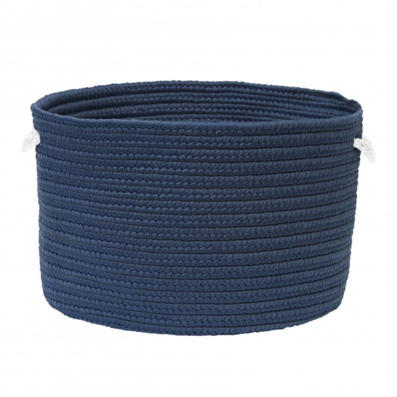 Panier avec poignées, H 16 po x l 16 po x P 10 po, Bleu tempête