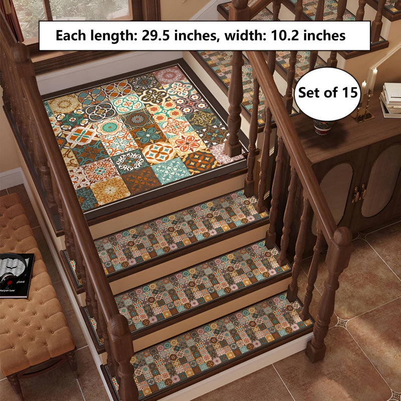 Tapis d'escalier insonorisés pour un environnement confortable