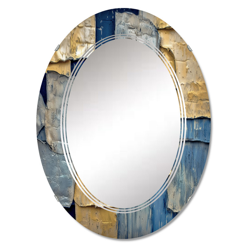 Montura - Miroir mural moderne ovale, 30 po x 20 po