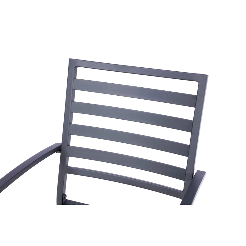 Chaise de terrasse avec coussin Sybil