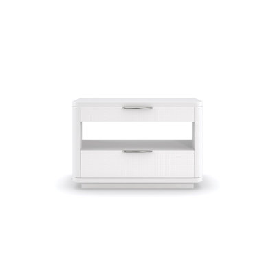 2 - Drawer Solid Wood Nightstand