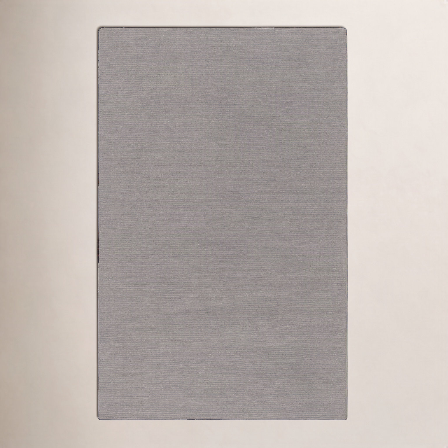 Crowe Dark Gray Hand-Loomed Striped Wool Rug, Rectangle 6' x 9'