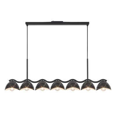 Atlas 42-in Black Linear Pendant