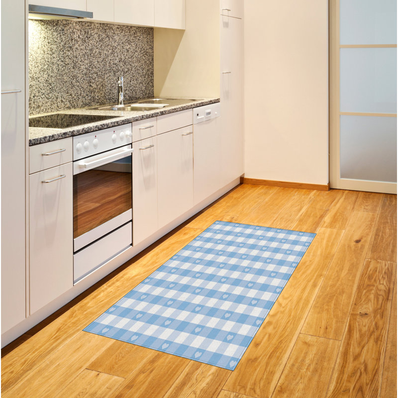Checkered High Density Long Fiber Poly Threads Decorative Area Rug Carpet, Rectangle 4' x 5'8"