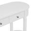 TREXM Elegant Retro Console Table With Curved Design And Smooth Glaze For Entryways, Living Rooms And Hallways (Antique White)