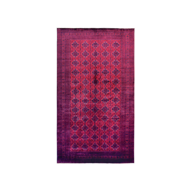 Tapis très doux en laine nouée à la main 10 pi x 19 pi 2 po rouge Khamyab 4C453E00100149C3965A86B232D2A58B