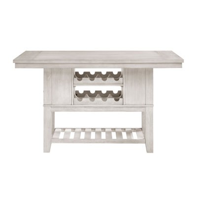 Table à hauteur de comptoir avec 2 tiroirs Modern Farmhouse