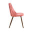 Chaise d'appoint rembourrée en velours Shiley