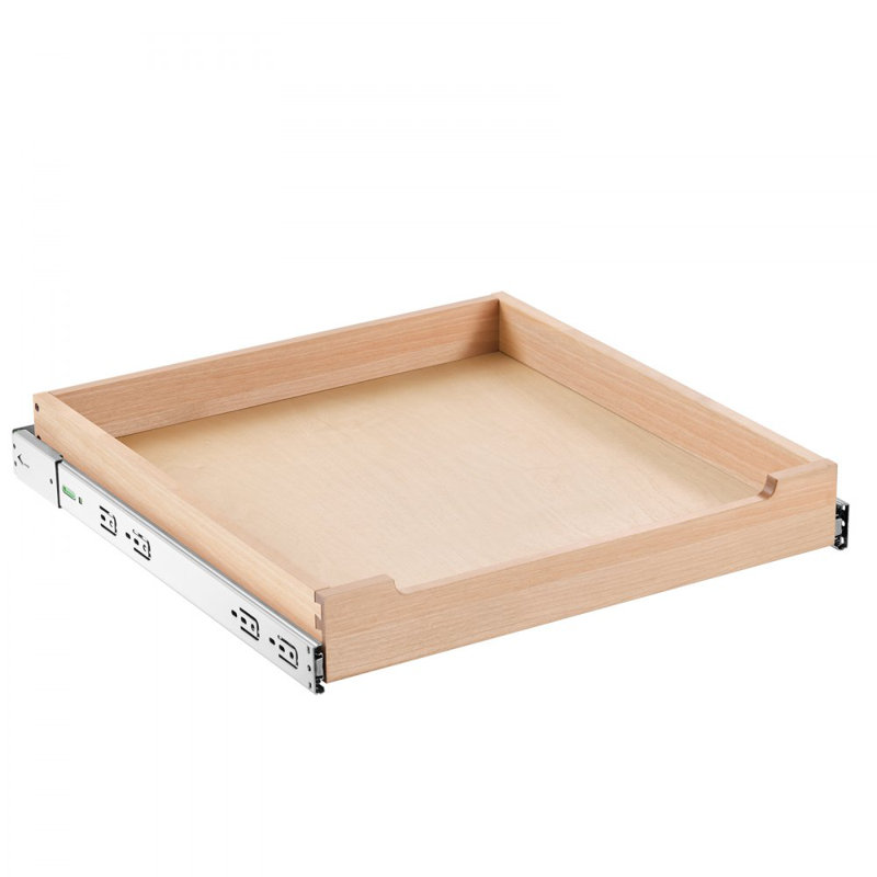 Pull Out Cabinet Organizer Soft Close Slide Out Shelf Wood Drawer 21"D, 7.6cm H x 53.3cm W x 55.1cm D