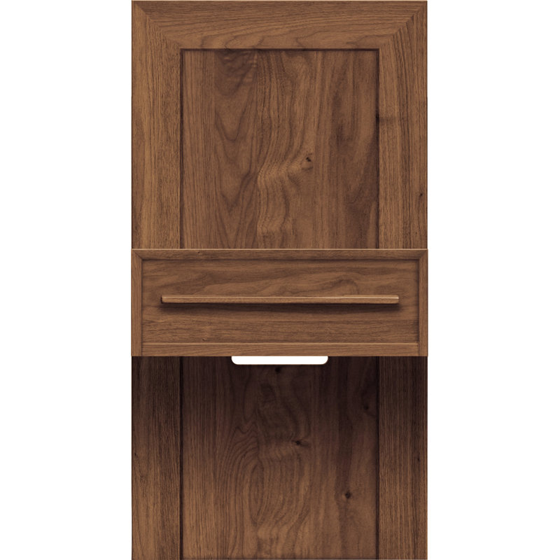 Table de chevet 1 tiroir Moduluxe, Cerise brune