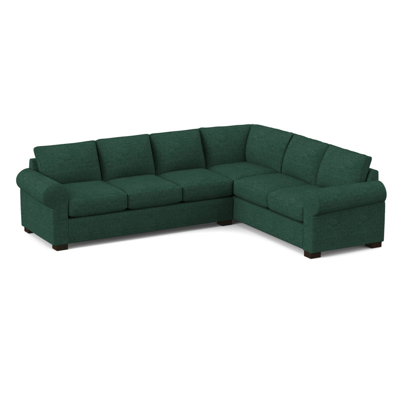 Canapé modulaire de 119 po de largeur, Jade antique