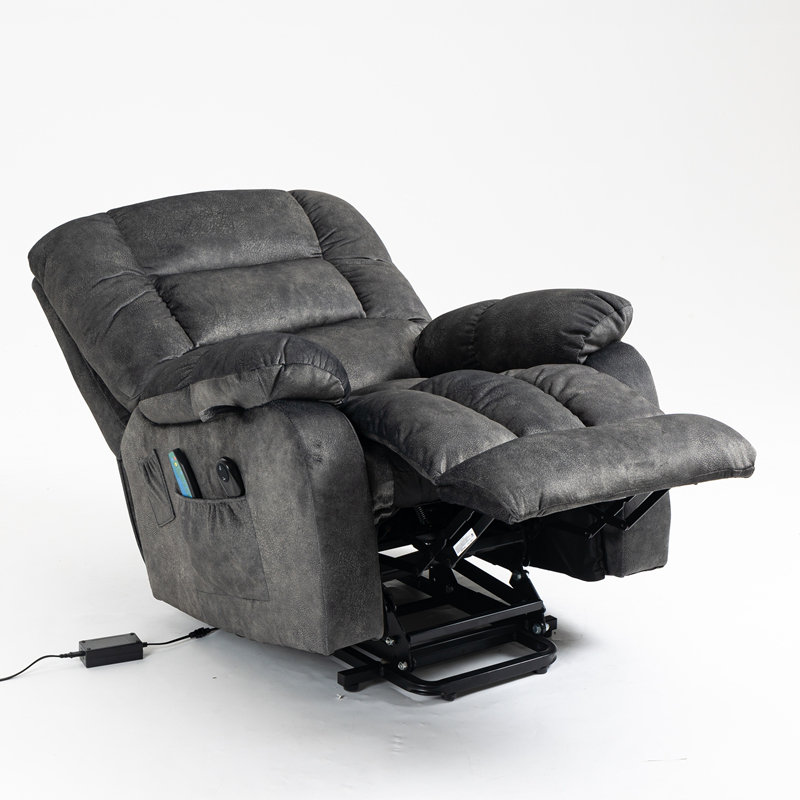 Fauteuil inclinable électrique inclinable électrique pour les personnes âgées, Bleu grisâtre