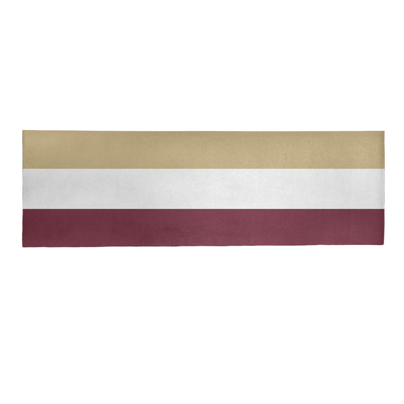 Tapis de zone rouge/beige, Tapis de couloir 2 pi 6 po x 8 pi