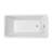 60" Streamline Freestanding Soaking Acrylic Bathtub With Drain and Bamboo Tray-62783454