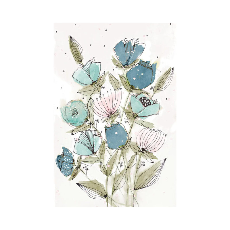 «Blooming Spring II» par Krinlox, reproduction d'art sur toile tendue, H 12 po x l 8 po x P 0,75 po