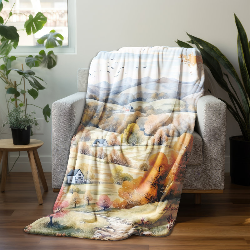 Throw Blanket, 80" L x 68" W
