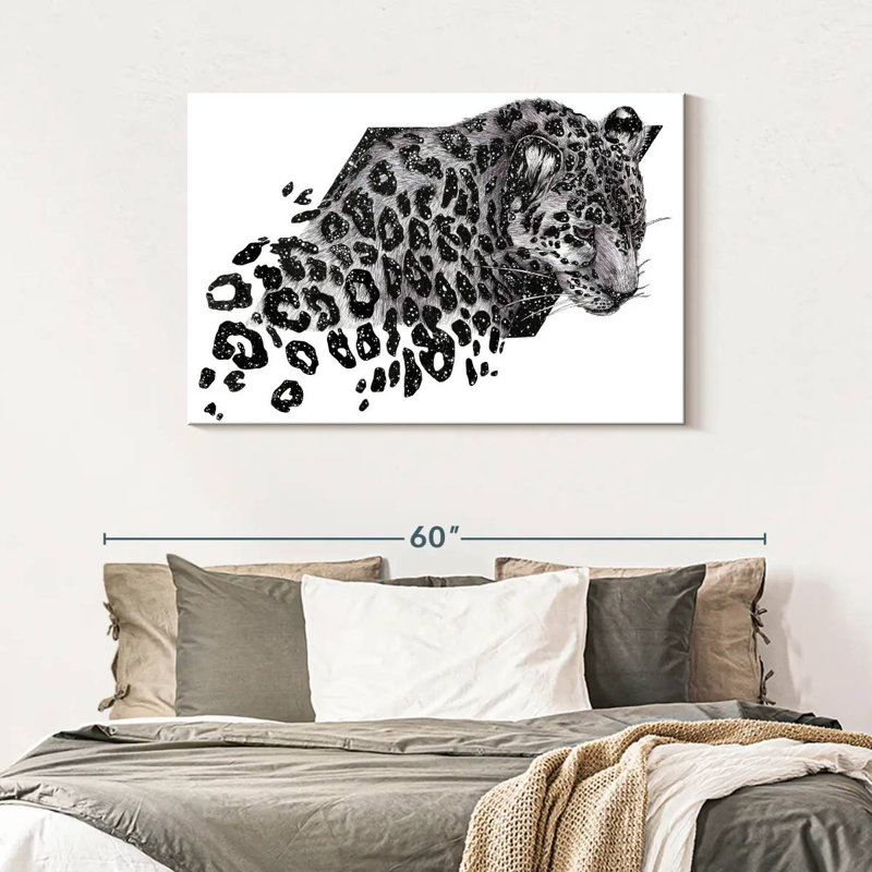 Brampt Cosmic Leopard, 30" H x 45" W