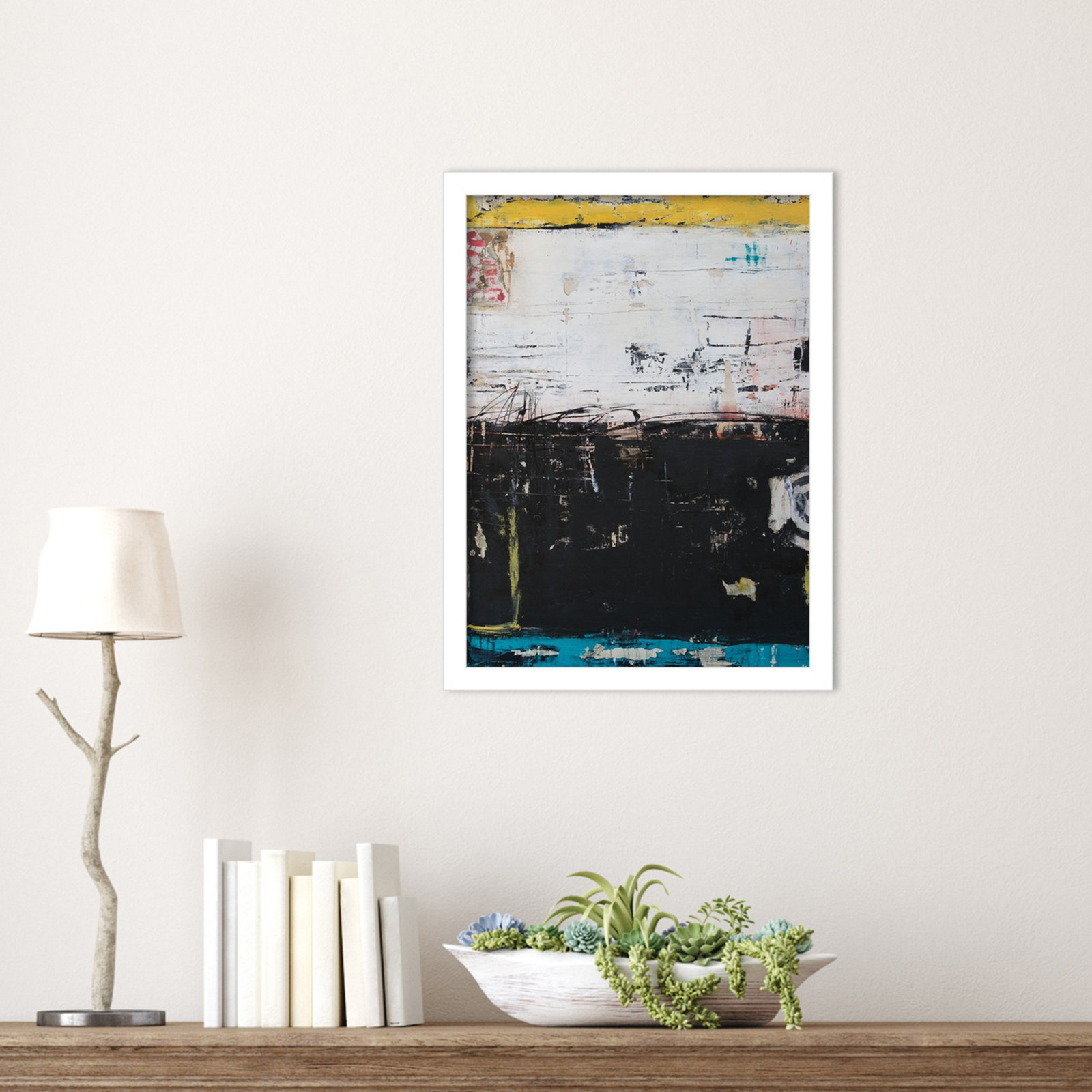 Down and Dirty Print by Erin Ashley, White, 17" H x 13" W