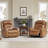 Olathe Oversized Genuine Leather Dual Motor Lay Flat Power Recliner With Power Headrest-661865952
