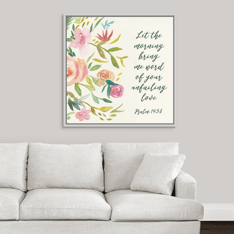 Grace upon grace ii-impression sur toile, Cadre blanc, H 37,7 po x l 37,7 po x P 1,75 po