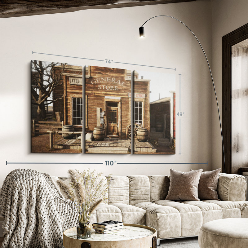 " General Store " 3 - Pieces, 48" H x 74" W