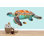 Adhésif mural tortue de mer pour chambre de bébé, art mural tortue de mer, autocollant mural tortue de mer réaliste, décor de chambre de bébé