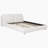 Cloudy Upholstered Platform Bed With Two Removable Pillow Headboard