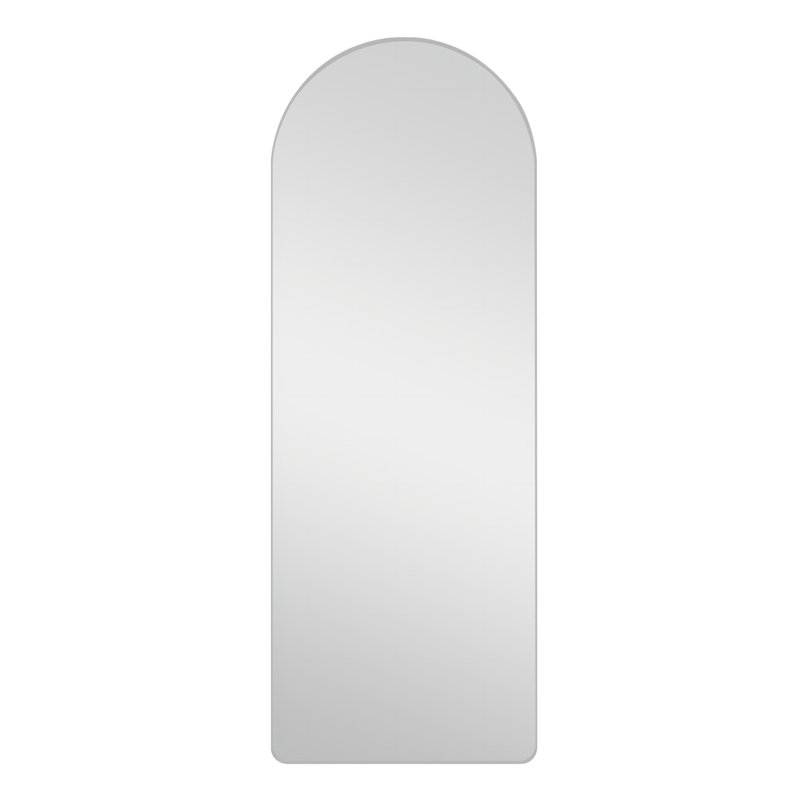 Leonitus Aluminium Frame Arch Freestanding Mirror, 65" x 22", Black