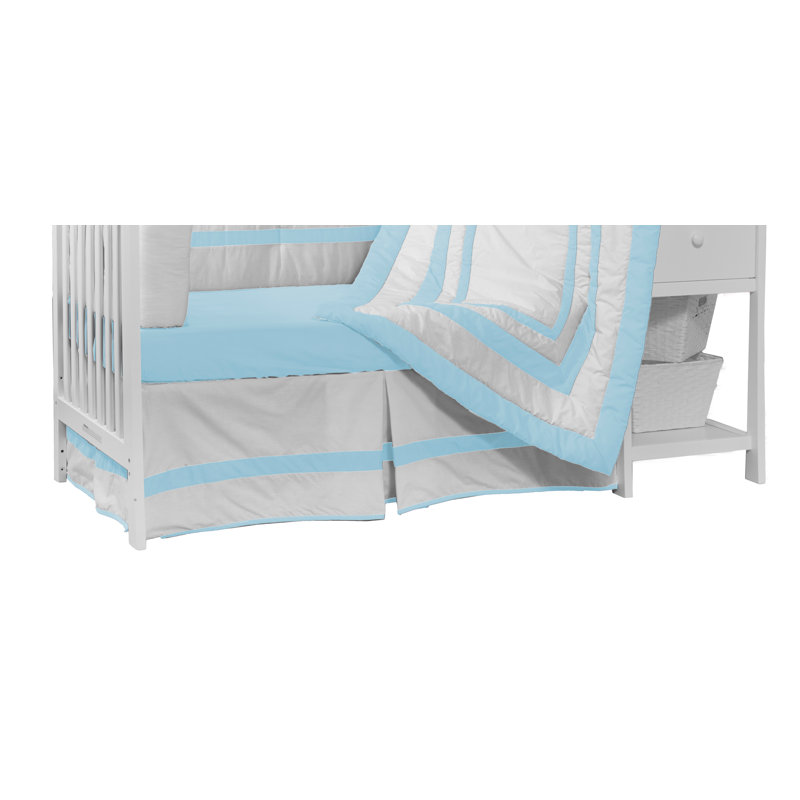 Volant poussière pour lit de bébé Dehart, Bleu