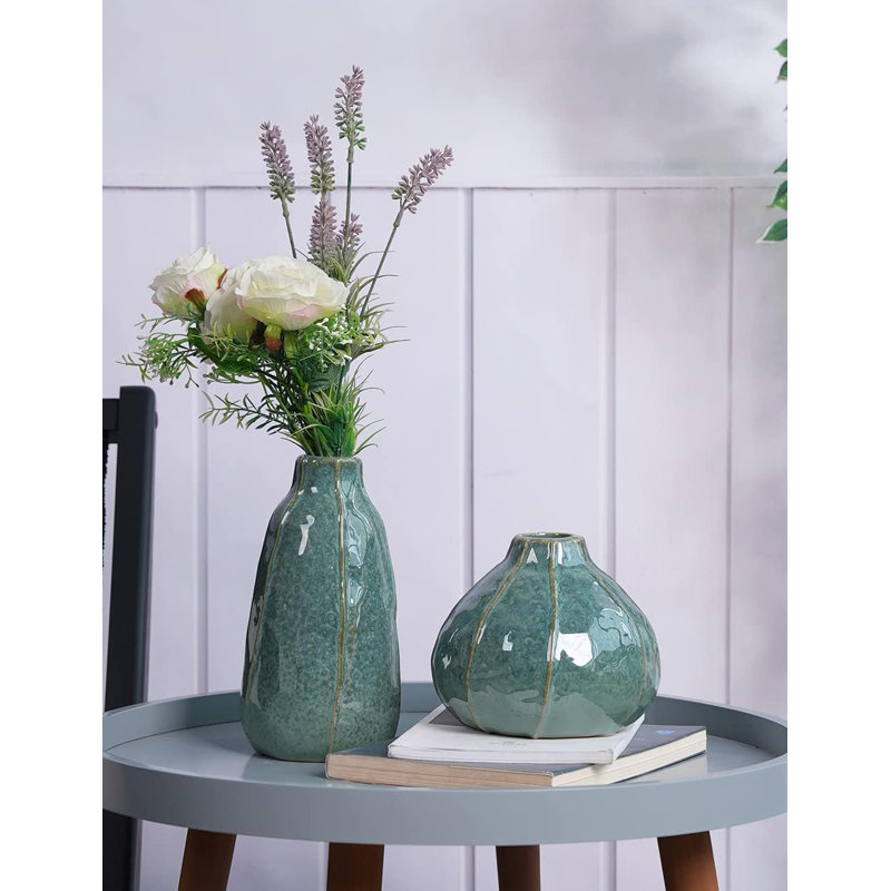 Ceramic Decorative Vase, 4.33” H x 4.33” W x 4.72” D