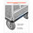 Hotel Luggage Cart 1200 LBS Brushed Stainless Steel Finish Bellman's Cart