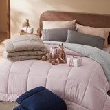 Bedsure Quilted Reversible Down Alternative Duvet Insert 260GSM