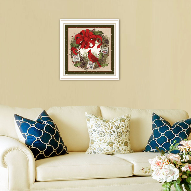 Décoration murale tendance 4U Cardinal Wreath, Blanc