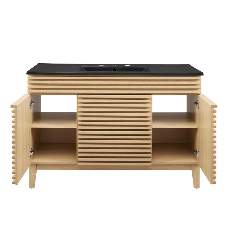 Modway Render 48" Single Sink Bathroom Vanity, Oak