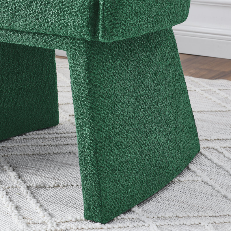Tallu Upholstered Accent Chair, Green Fabric