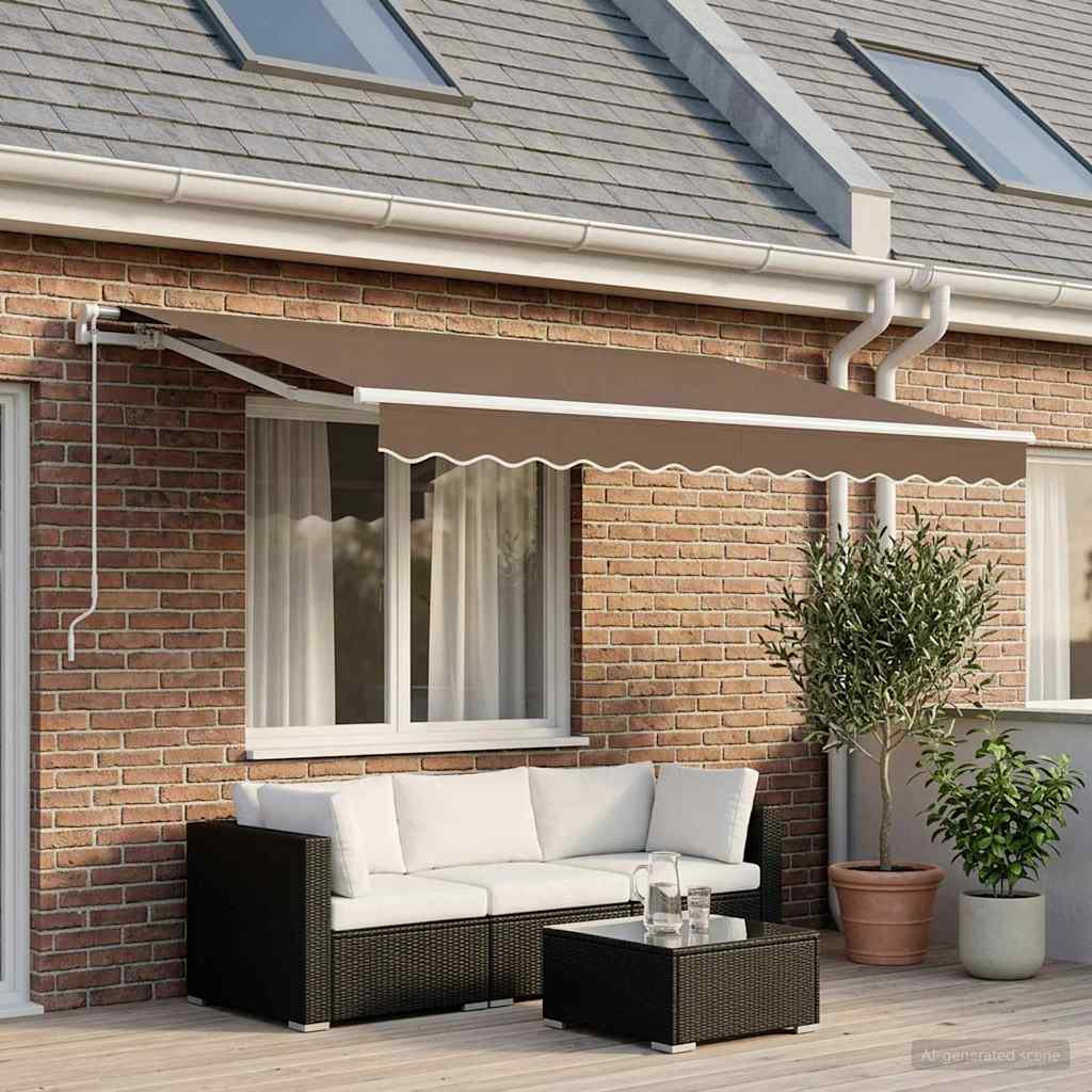 VidaXL Polyester Cover Retractable Fabric Replacement