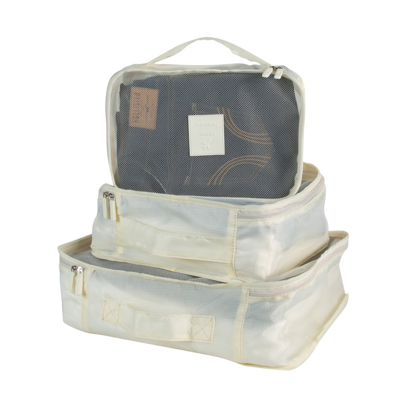 Ensemble de 6 bacs de rangement en tissu Gforce, Blanc