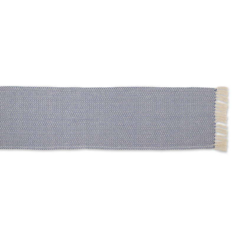 Desta Solid Table Runner,  108'' x 15'', Nautical Blue