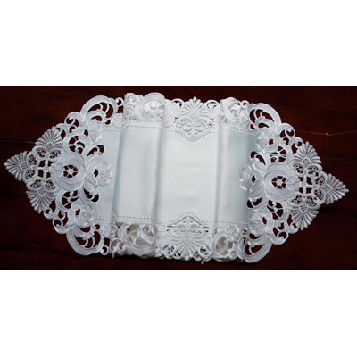 Ossett Lace Embroidered Cutwork Table Runner