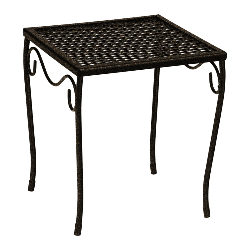 Briarwood Outdoor Square Side Table, Chestnut Brown, 12.5" W x 12.5" L x 13.7" H
