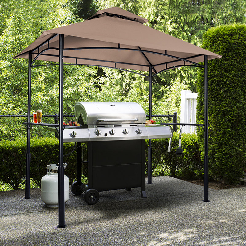 8 Ft. W x 5 Ft. D Patio Grill Gazebo, Beige